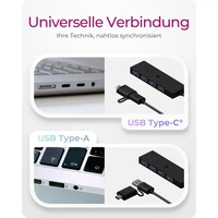 Hub ICYBOX IB-HUB1424-C3, 4 porta, USB 3.2 Gen1 Type-C i Type-A