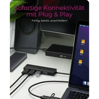 Hub ICYBOX IB-HUB1424-C3, 4 porta, USB 3.2 Gen1 Type-C i Type-A
