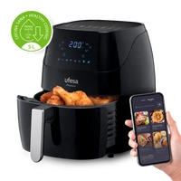 Digitalna friteza na vrući zrak UFESA 5L s WiFi Phantom, crna