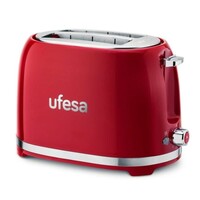 Toster UFESA Classic PinUp, crveno-bijeli, s dva utora, 850W