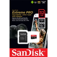 Memorijska kartica 32 GB, SANDISK Extreme PRO, microSDHC A1 C10 V30 UHS-I U3 (SDSQXCG-032G-GN6MA)