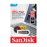 USB stick 256 GB, SANDISK Ultra Flair, USB 3.0 (SDCZ73-256G-G46)