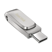 USB stick 32 GB, SANDISK Ultra Dual Drive Luxe, USB Type-C, USB 3.1 Gen 1, 150 MB/s, srebrni (SDDDC4-032G-G46)