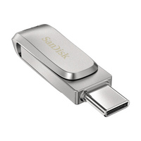 USB stick 1 TB, SANDISK Ultra Dual Drive Luxe, USB Type-C, USB 3.1 Gen 1, 150 MB/s, srebrni (SDDDC4-1T00-G46)