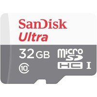 Memorijska kartica 32 GB, SANDISK Ultra, microSDHC UHS-I + SD adapter, 100 MB/s, C10 (SDSQUNR-032G-GN3MA)