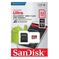 Memorijska kartica 32 GB, SANDISK Ultra, microSDHC UHS-I + SD adapter, 120 MB/s, A1, C10 (SDSQUA4-032G-GN6MA)