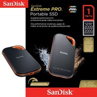 Eksterni SSD disk 1 TB, SANDISK Extreme PRO Portable, USB 3.2 Gen 2x2, do 2000 MB/s (SDSSDE81-1T00-G25)