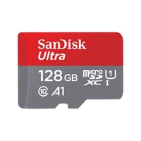 Memorijska kartica 128 GB, SANDISK Ultra, microSDXC UHS-I + SD adapter, 100 MB/s, C10 (SDSQUNR-128G-GN3MA)