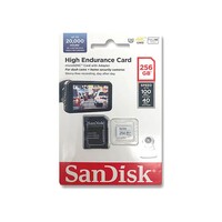Memorijska kartica 256 GB, SANDISK High Endurance, microSDHC + SD adapter, Full HD/4K, do 100/40 MB/s, C10, U3, V30 (SDSQQNR-256G-GN6IA)