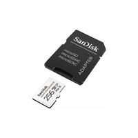 Memorijska kartica 256 GB, SANDISK High Endurance, microSDHC + SD adapter, Full HD/4K, do 100/40 MB/s, C10, U3, V30 (SDSQQNR-256G-GN6IA)