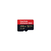 Memorijska kartica 256 GB, SANDISK Extreme PRO, microSDXC + SD adapter, do 200/140 MB/s, A2, C10, V30, UHS-I, U3 (SDSQXCD-256G-GN6MA)