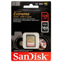 Memorijska kartica 128 GB, SANDISK Extreme, SDXC UHS-I, C10, U3, V30, do 180/90 MB/s + 1 god. RescuePRO Deluxe (SDSDXVA-128G-GNCIN)