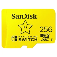 Memorijska kartica 256 GB, SANDISK microSDXC za Nintendo Switch, UHS-I, U3, C10, A1, do 100/60 MB/s (SDSQXAO-256G-GNCZN)