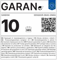 Memorijska kartica 64 GB, SANDISK MAX ENDURANCE, microSDXC + SD adapter (SDSQQVR-064G-GN6IA)
