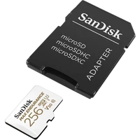Memorijska kartica 256 GB, SANDISK MAX ENDURANCE, microSDXC + SD adapter (SDSQQVR-256G-GN6IA)