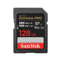 Memorijska kartica 128 GB, SANDISK Extreme PRO, SD UHS-II, C10, V60, 280/100 MB/s (SDSDXEP-128G-GN4IN)