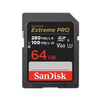 Memorijska kartica 64 GB, SANDISK Extreme PRO, SD UHS-II, C10, V60, 280/100 MB/s (SDSDXEP-064G-GN4IN)