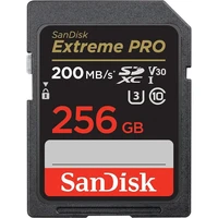 Memorijska kartica 256 GB, SANDISK Extreme PRO, SDXC UHS-I, C10, U3, V30, do 200/140 MB/s + 2 god. RescuePRO Deluxe (SDSDXXD-256G-GN4IN)