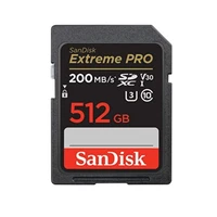 Memorijska kartica 512 GB, SANDISK Extreme PRO, SDXC UHS-I, C10, U3, V30, do 200/140 MB/s + 2 god. RescuePRO Deluxe (SDSDXXD-512G-GN4IN)