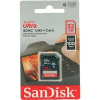 Memorijska kartica 32 GB, SANDISK Ultra, SDHC C10 U1 Full HD, 100 MB/s (SDSDUNR-032G-GN3IN)
