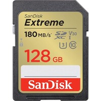 Memorijska kartica 128 GB, SANDISK Extreme PLUS, SDHC UHS-I, C10, U3, V30, do 180/90 MB/s (SDSDXWA-128G-GNCIN)