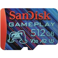 Memorijska kartica 512 GB, SANDISK GamePlay, microSDXC UHS-I, V30, U3, C10, do 190/130 MB/s (SDSQXAV-512G-GN6XN)