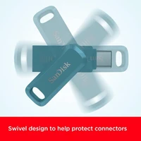 USB stick 128 GB, SANDISK Ultra Dual Drive Go, USB Type-C, 400 MB/s, plavi (SDDDC3-128G-G46NBB)