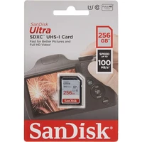 Memorijska kartica 256 GB, SANDISK Ultra, SDXC, 100 MB/s (SDSDUNR-256G-GN3IN)