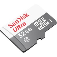 Memorijska kartica 32 GB, SANDISK Ultra, microSDXC UHS-I + SD adapter, 100 MB/s, C10 (SDSQUNR-032G-GN6TA)