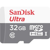 Memorijska kartica 32 GB, SANDISK Ultra, microSDXC UHS-I + SD adapter, 100 MB/s, C10 (SDSQUNR-032G-GN6TA)