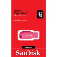 USB stick 32 GB, SANDISK Cruzer Blade, USB 2.0, Electric Pink (SDCZ50C-032G-B35PE)
