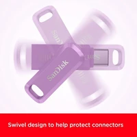 USB stick 256 GB, SANDISK Ultra Dual Drive Go, USB Type-C, 400 MB/s, ljubičasti (SDDDC3-256G-G46L)