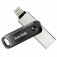 USB stick 256 GB, SANDISK iXpand Flash Drive Go, USB 3.0 + Lightning, za iPhone/iPad (SDIX60N-256G-GN6NE)