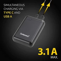 Prijenosna baterija INTENSO XS, 10000 mAh, crna