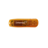 USB stick 64 GB, INTENSO Rainbow Line, USB 2.0, narančasti