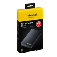 Eksterni tvrdi disk 500 GB, INTENSO Memory Case, 2.5", USB 3.0, crni