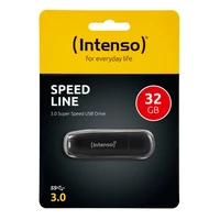 USB stick 32 GB, INTENSO Speed Line, USB 3.2, crni