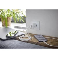Punjač INTENSO 65W GaN, 2× USB-C i 1× USB-A, W65ACC, bijeli