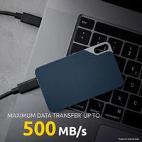 Eksterni SSD disk 1 TB, INTENSO TX100, USB 3.2 Gen1x1, 500 MB/s, plavi