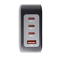 Punjač INTENSO 140W GaN, 3× USB-C i 1× USB-A, + USB-C kabel 200W, 2m