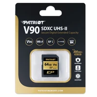 Memorijska kartica SDXC 64GB, PATRIOT, Class 10, UHS-II, 300/260MB/s