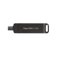 USB stick 32GB, PATRIOT Rage R550, USB 3.2 + USB-C, 100MB/s, crni