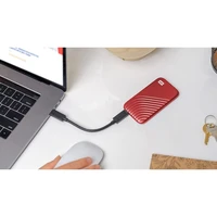 Eksterni SSD disk 1 TB, WD My Passport SSD, USB-C 3.2, crveni (WDBAGF0010BRD-WESN)