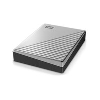 Eksterni tvrdi disk 4 TB, WD My Passport Ultra, USB-C 3.2, srebrni (WDBFTM0040BSL-WESN)