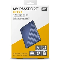 Eksterni tvrdi disk 5 TB, WD My Passport Ultra, USB-C 3.2, plavi (WDBFTM0050BBL-WESN)