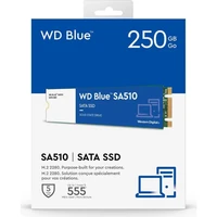 SSD disk 250 GB, WD Blue SA510, M.2 2280, SATA III (WDS250G3B0B)