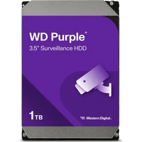 Tvrdi disk 1 TB, WD Purple, 3.5", SATA III, 5400 rpm, 64 MB (WD10PURZ)