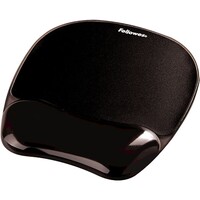 Podloga za miš s naslonom za zapešće FELLOWES Crystal Gel, crna