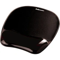 Podloga za miš s naslonom za zapešće FELLOWES Crystal Gel, crna