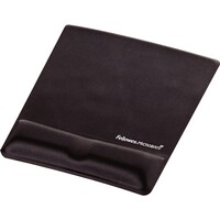 Podloga za miš s naslonom za zapešće FELLOWES Health-V Fabric, crna